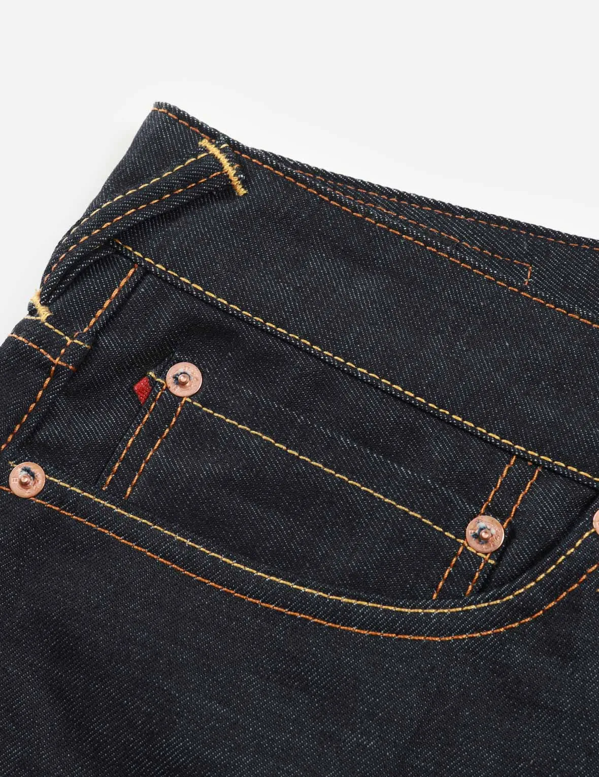 Kumadori Daruma Daicock Embroidery Carrot Fit Denim Jeans #2017