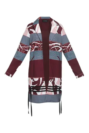 Ladies Coat Polyester Print