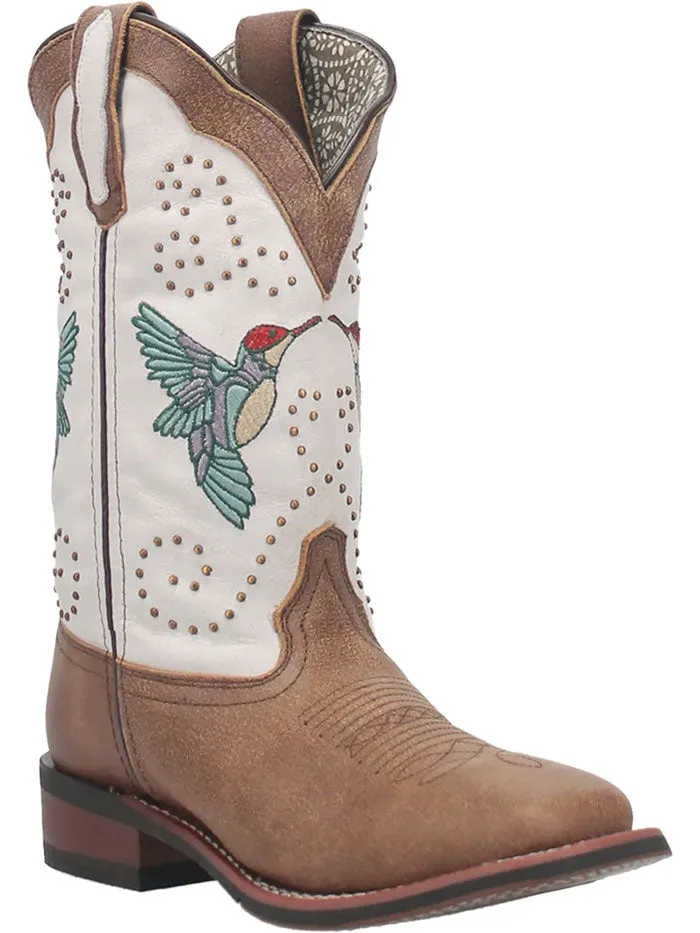 Laredo 5900 Womens Brillant Hummingbird Leather Boot Tan And White