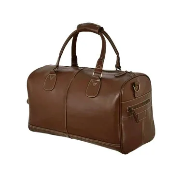 Leather Holdall Travel Bag in Tan or Brown