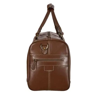 Leather Holdall Travel Bag in Tan or Brown