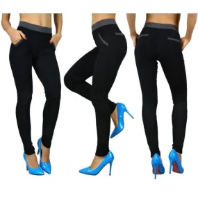 Legins Women Solid High Waist Trousers Ladies Work Pants Casual Slim Skinny Leggings Leginsy Damskie#0521 SM6