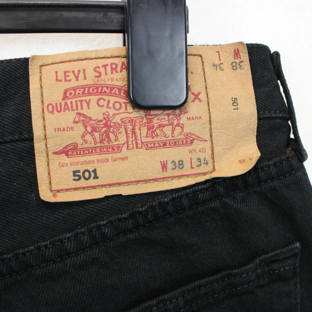 LEVIS 501 Jeans Black | W38 L30