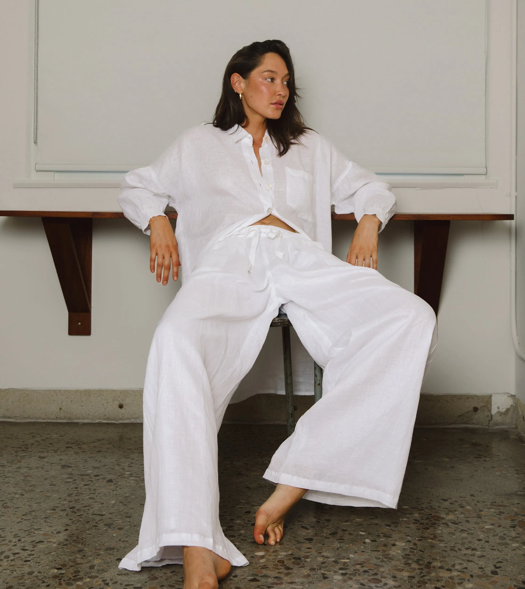 Lovina Pant | Ivory