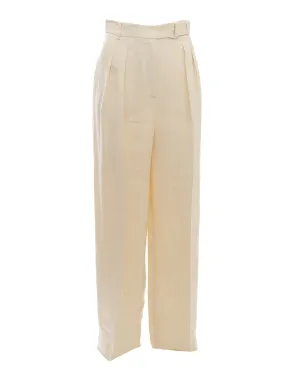 Max Mara Studio Tied Waist Straight Leg Trousers