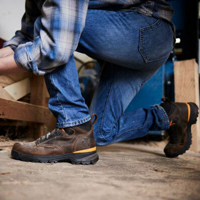 Men's TBD Waterproof Work Boot in Brown