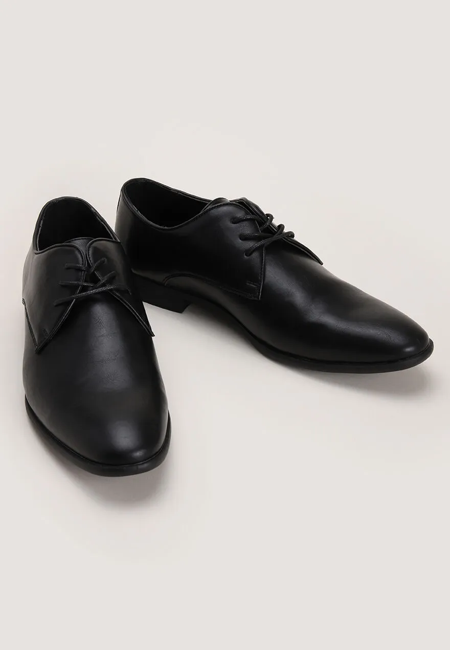 Mens Black Lace Up Shoes-