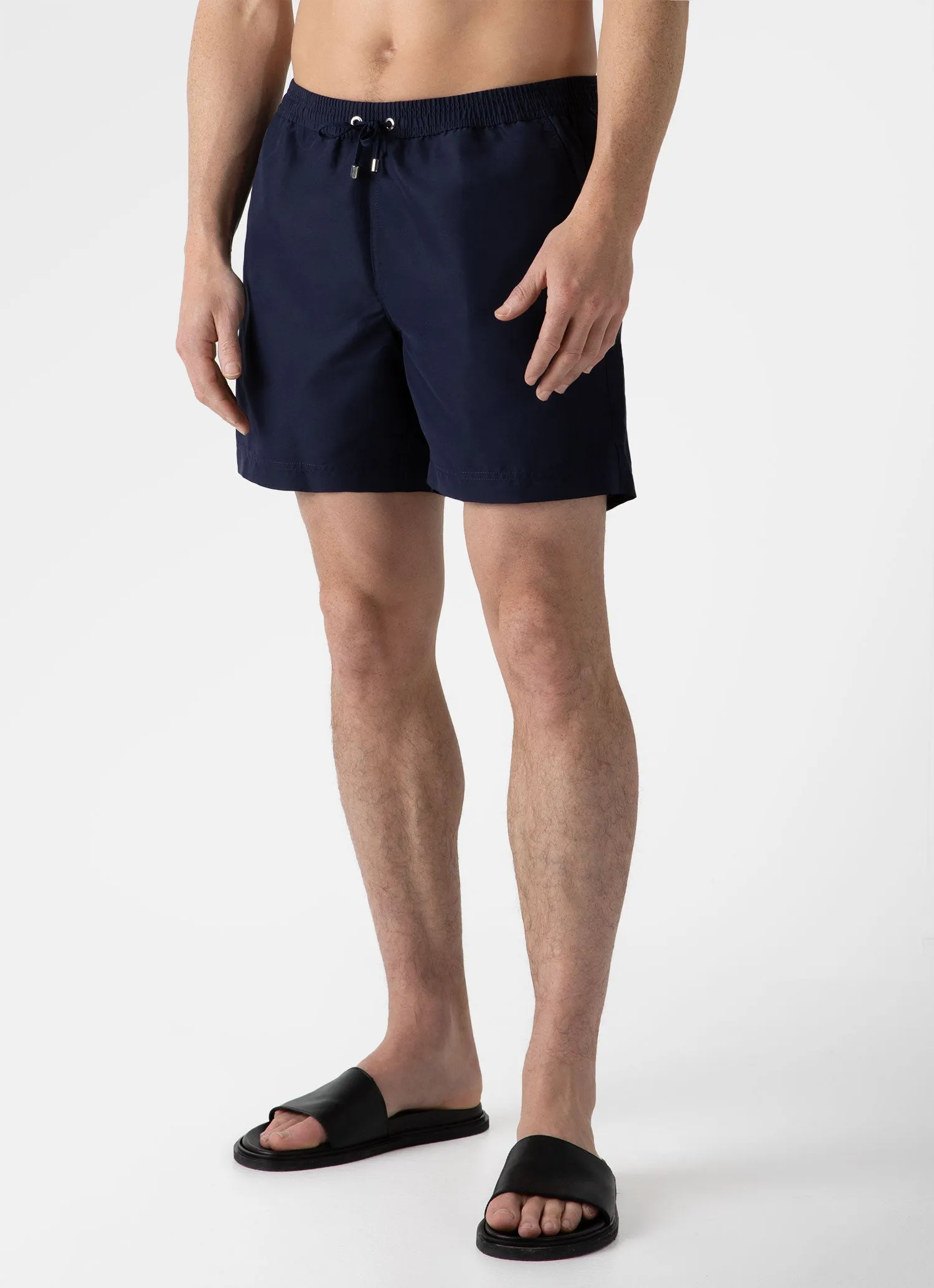 Men's Drawstring Swim Shorts in Navy