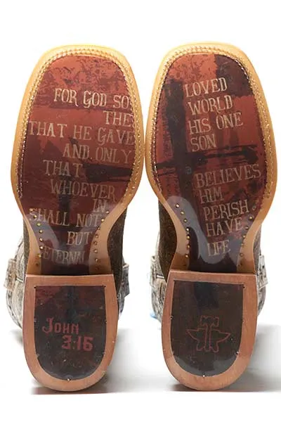 Men's Tin Haul John 3:16 Boot #14-020-0007-0301BR