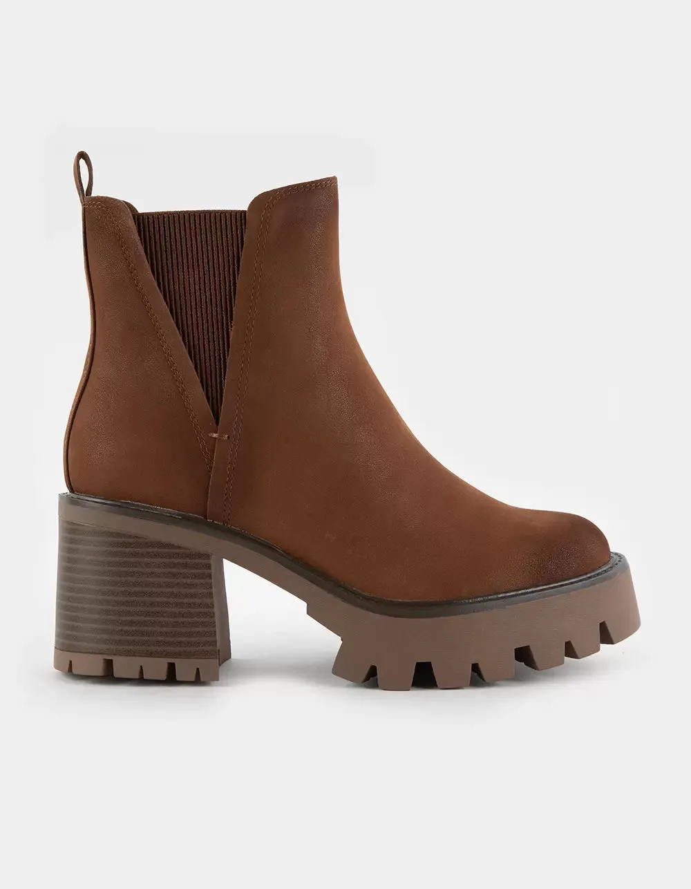 Mia Rusty Cognac Suede Boots