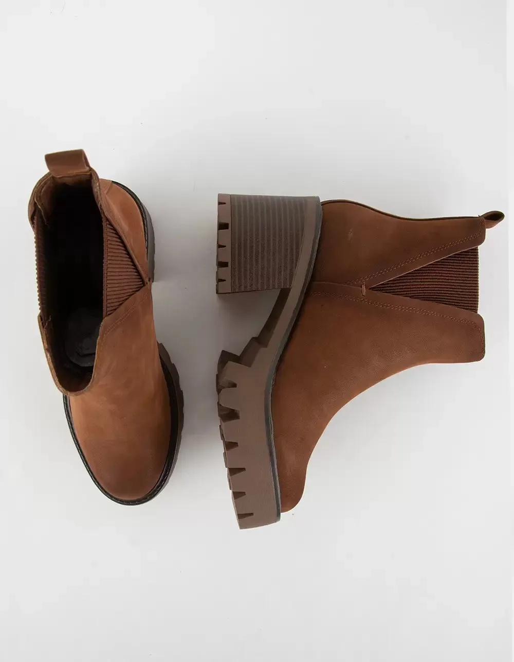 Mia Rusty Cognac Suede Boots