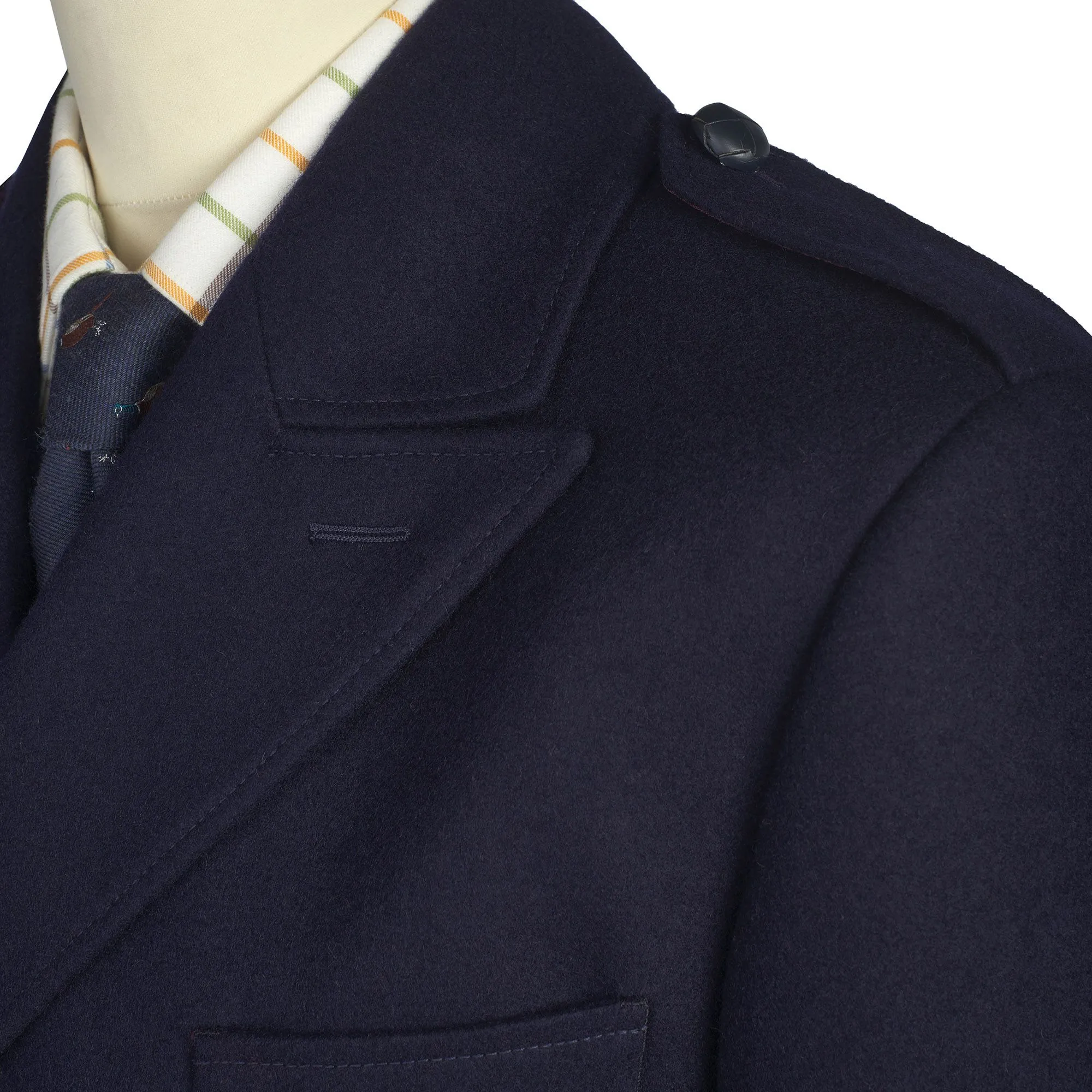 Navy British Warm Overcoat