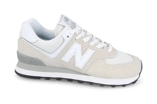 New Balance Womens WL574EW Lifestyle Sneaker- Overcast White