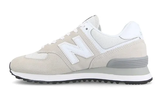 New Balance Womens WL574EW Lifestyle Sneaker- Overcast White