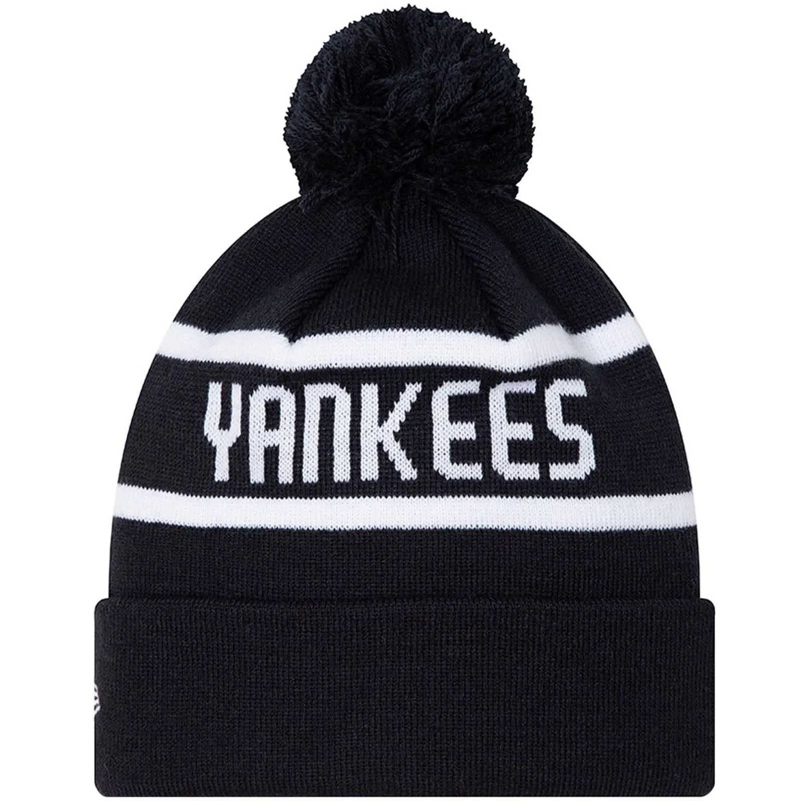 New Era New York Yankees Jake Cuff Knitted Bobble Hat - Blue