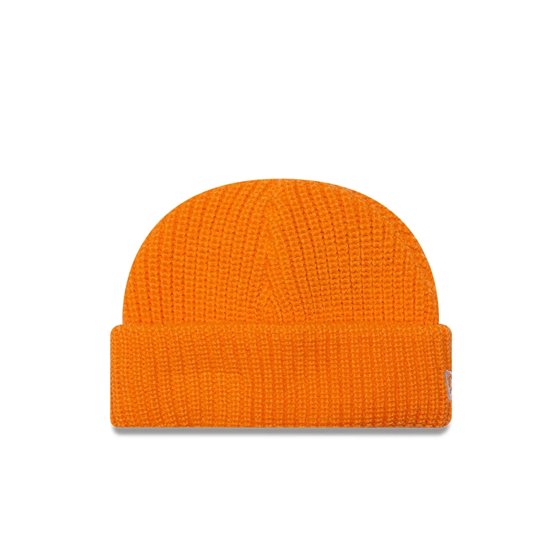 New Era Ribbed Skully Knit Orange Beanie Hat