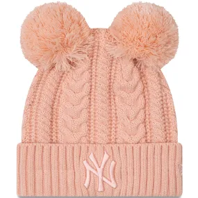 New Era Womens New York Yankees MLB Bobble Hat - Peach