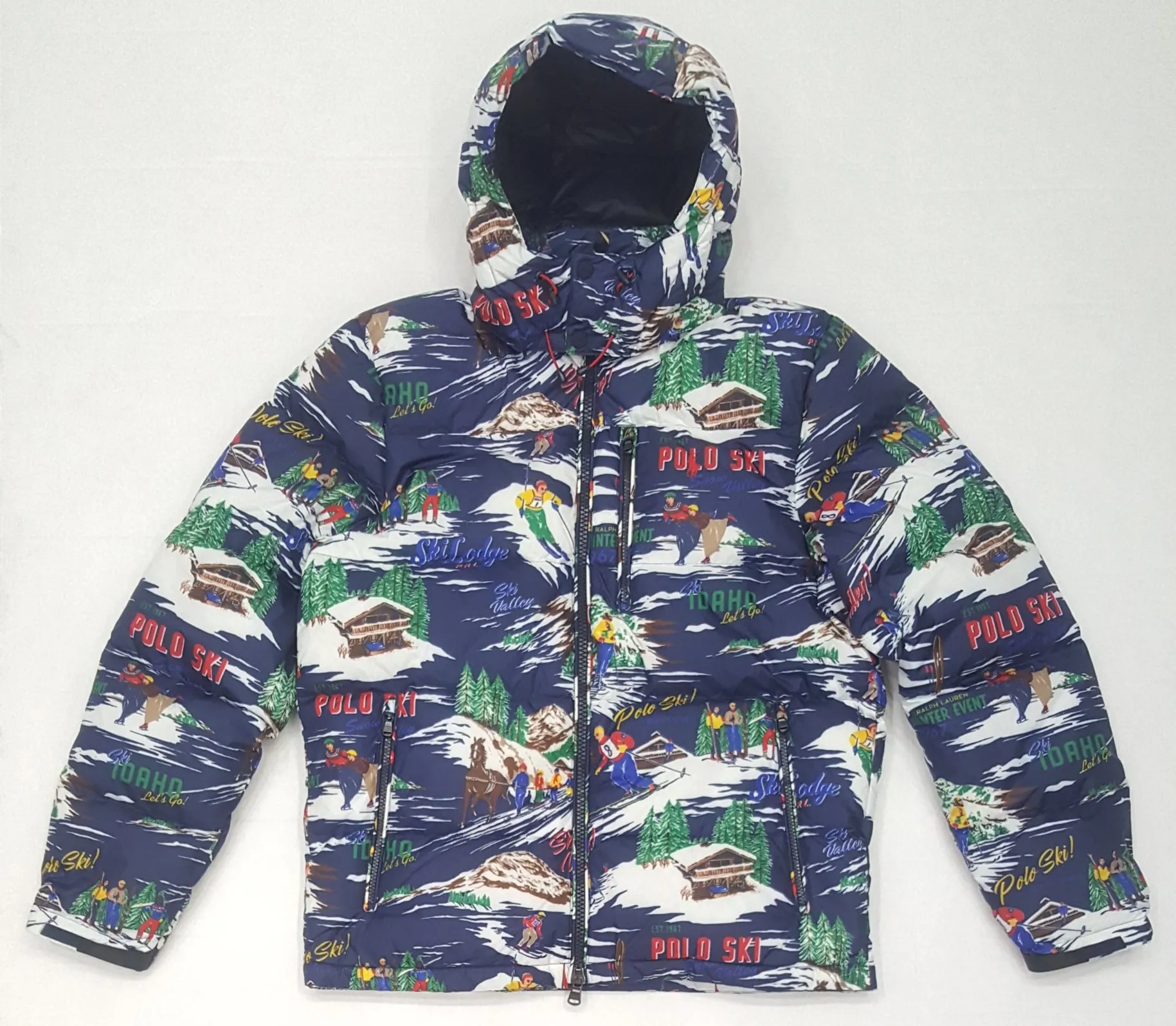 Nwt Polo Ralph Lauren Cartoon Ski Down Jacket