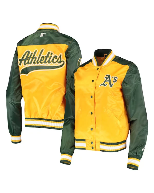 Oakland Athletics Satin Jacket - William Jacket