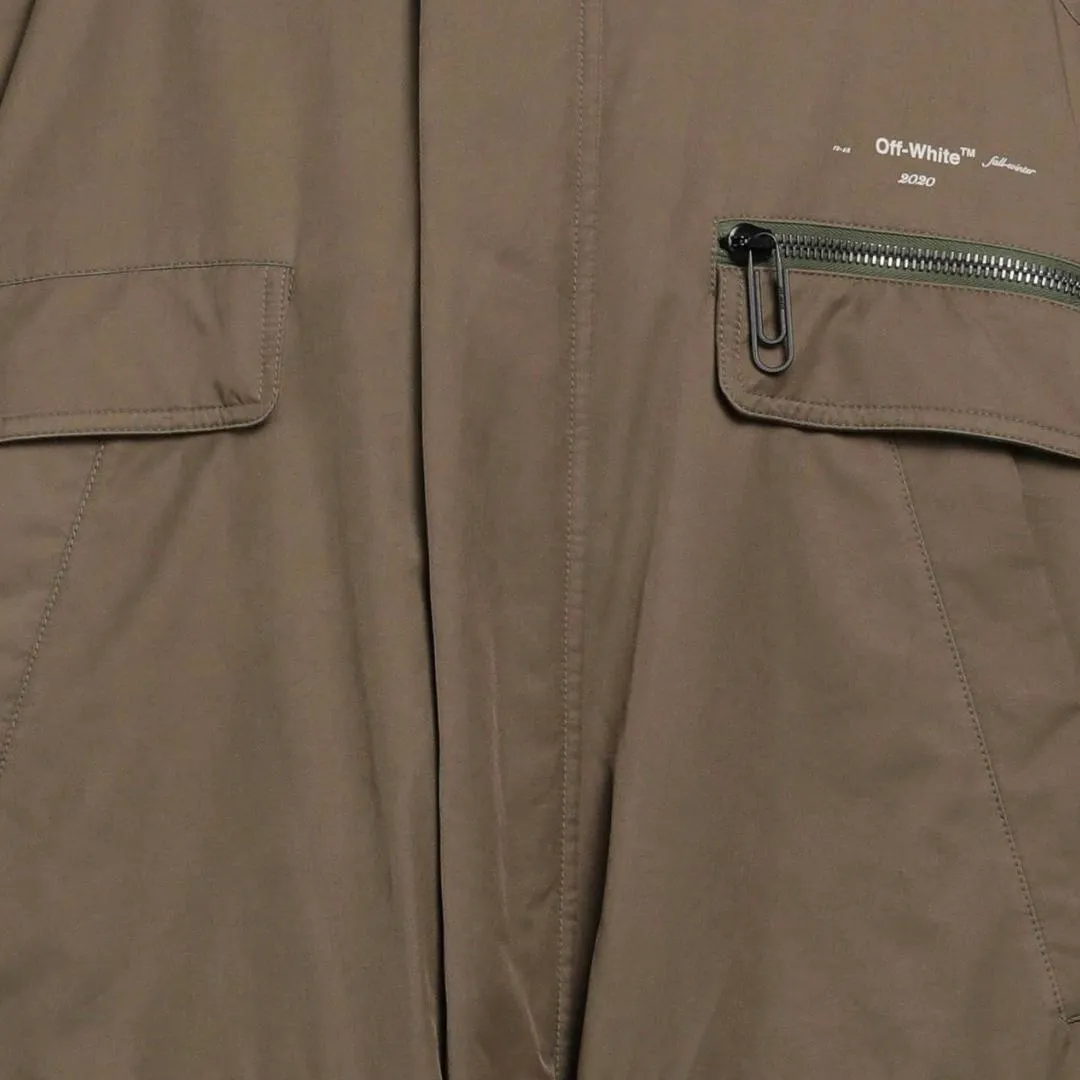 Off White Reversible Coverall Military Green Jacket