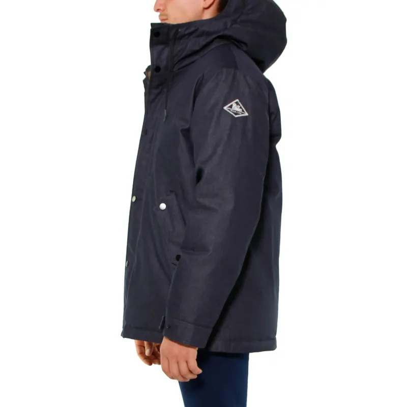 PARKA IN DENIM IMBOTTITURA PIUMA, BLU