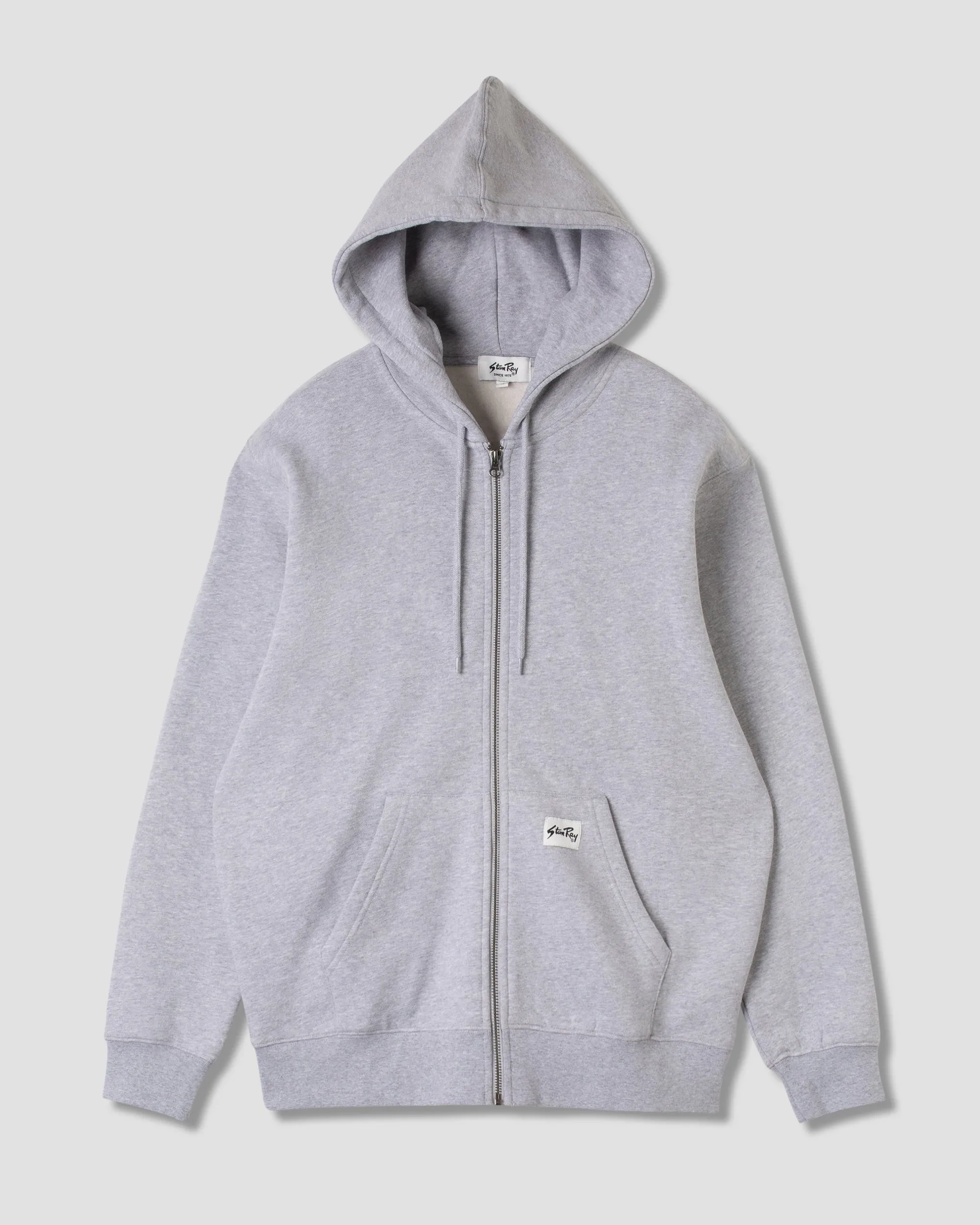 Patch Zip Hood (Grey Marl)