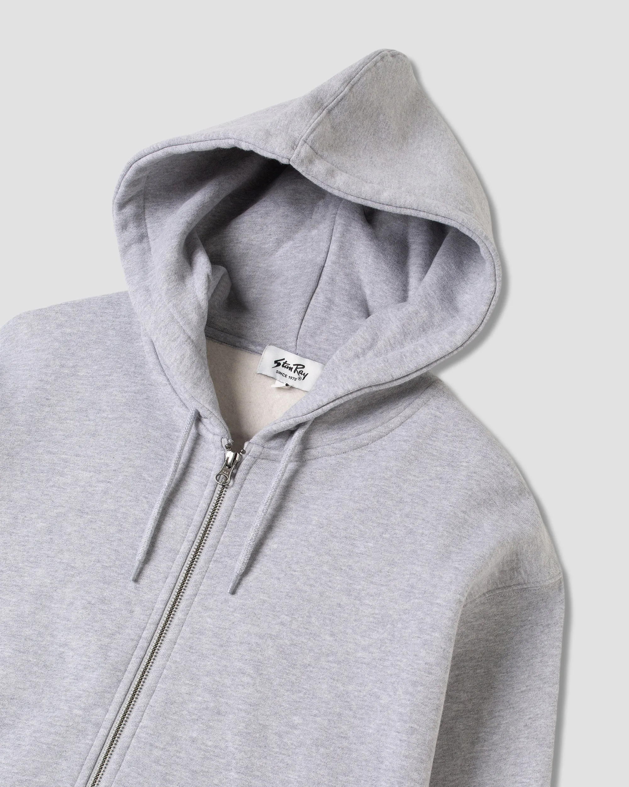 Patch Zip Hood (Grey Marl)