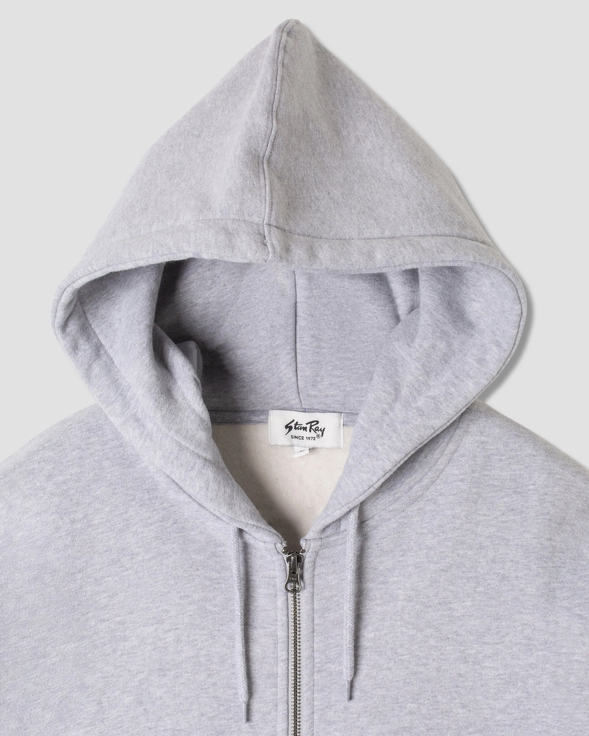 Patch Zip Hood (Grey Marl)