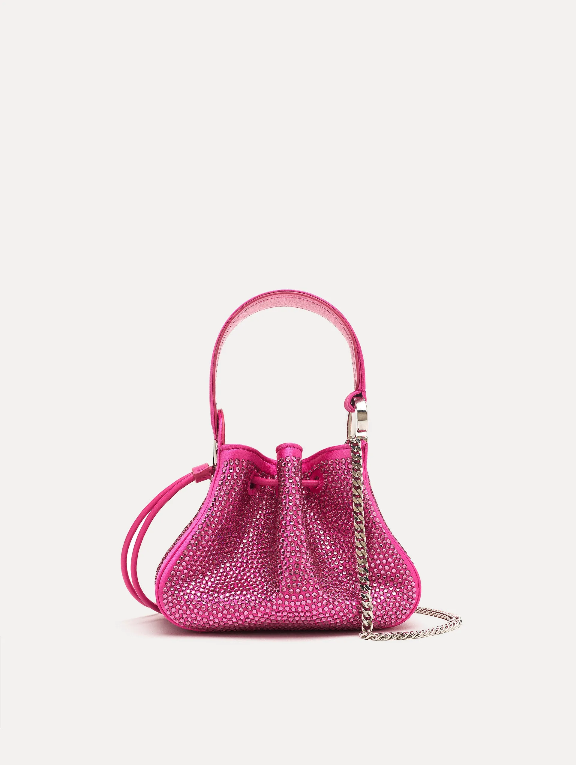 Pavé Crystal Nano O Handle Bag