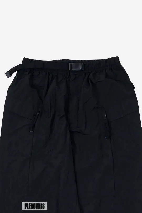 PLEASURES trousers Tidy Hiking Pant men's black color