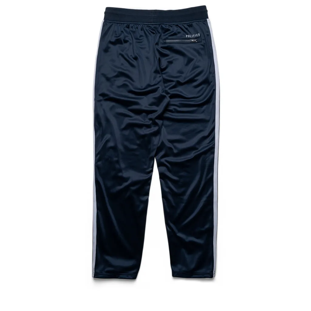 Politics Track Pant - Navy/White