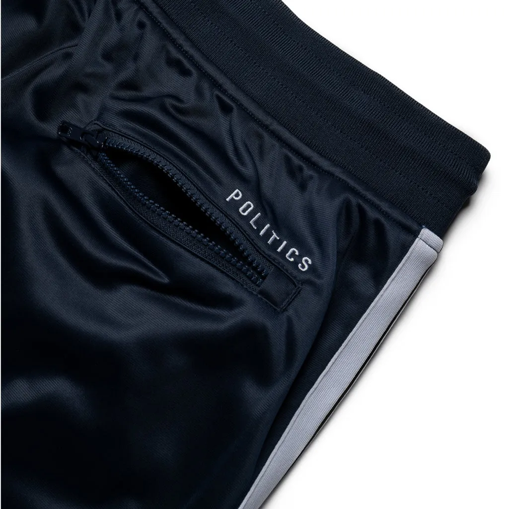 Politics Track Pant - Navy/White