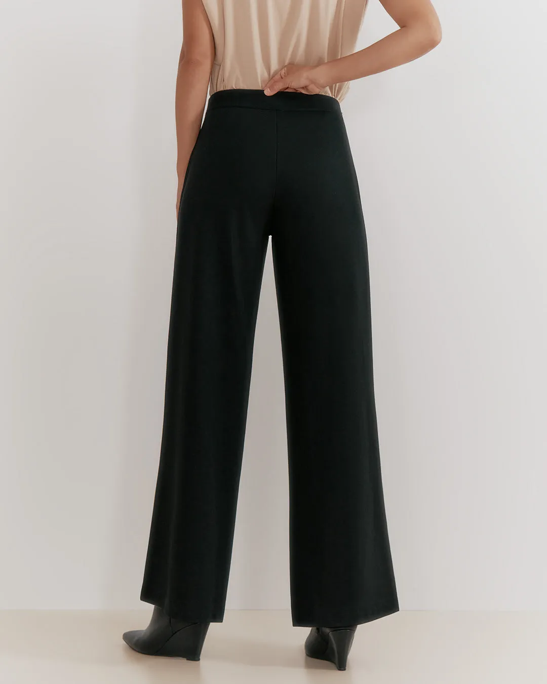 Ponte Wide-Leg Pant