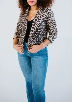 Purfect Day Leopard Moto Jacket FINAL SALE