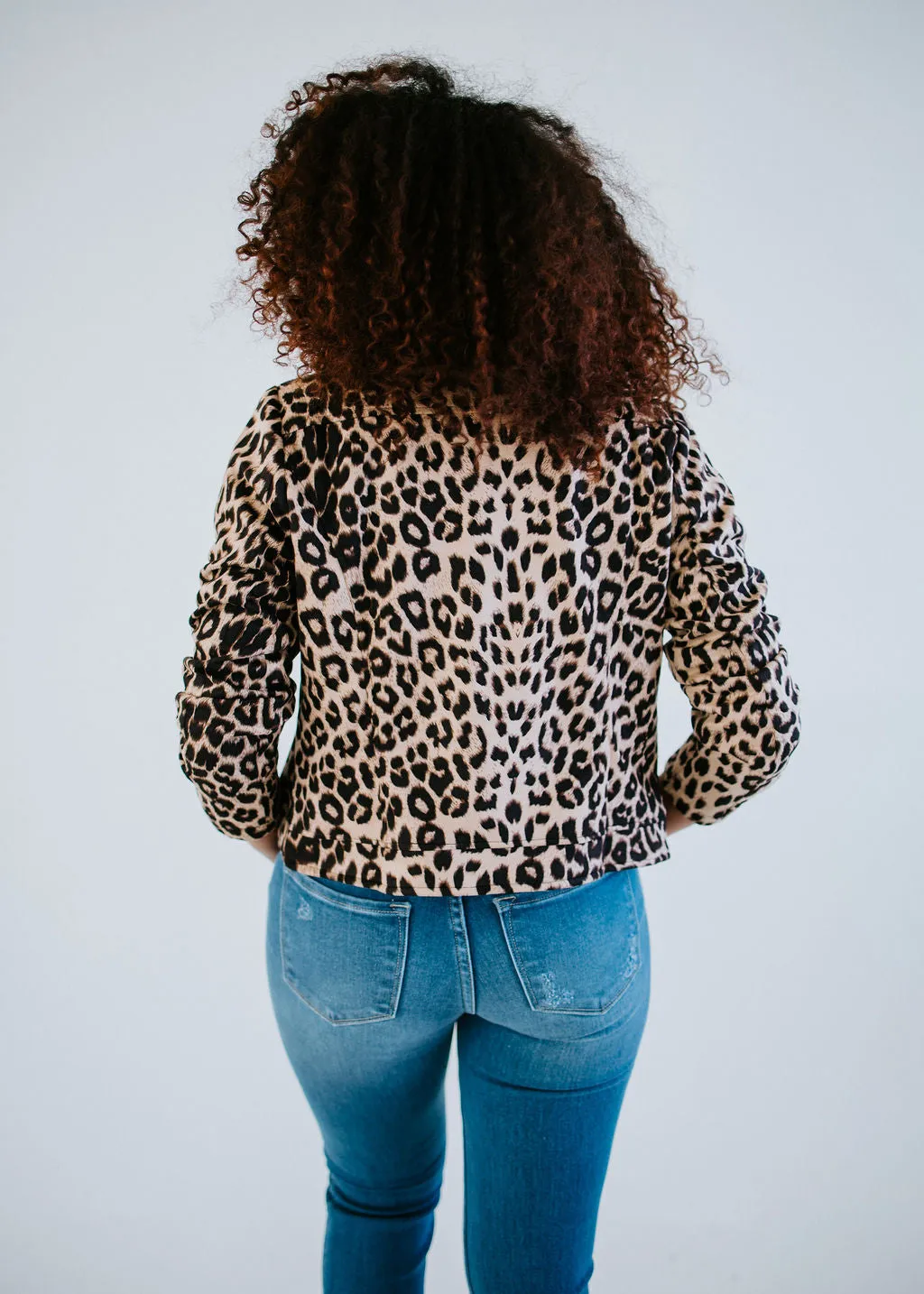 Purfect Day Leopard Moto Jacket FINAL SALE