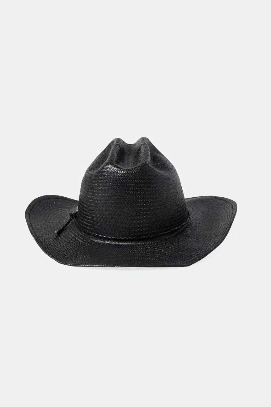 Range Straw Cowboy Hat - Black