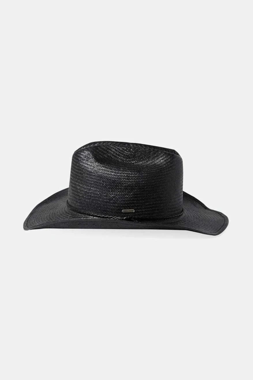 Range Straw Cowboy Hat - Black