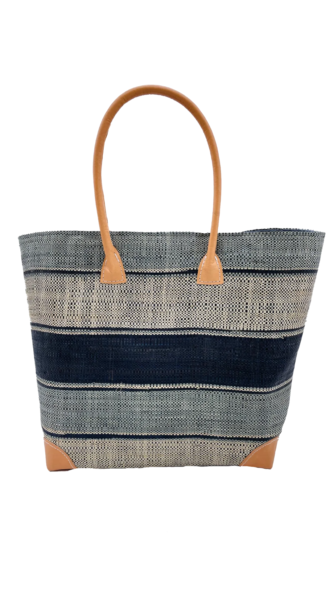 Rayo Stripes Straw Basket Bag