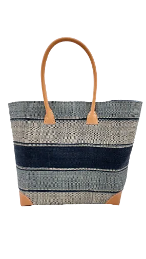 Rayo Stripes Straw Basket Bag