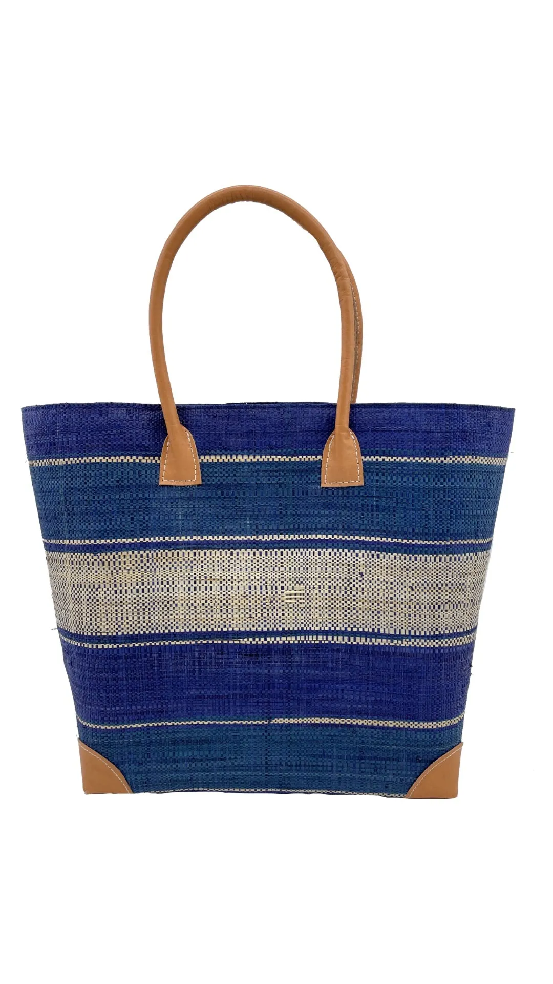 Rayo Stripes Straw Basket Bag