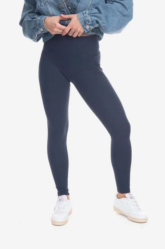 Reebok Classic training leggings Lux HS4706 navy blue color smooth 100027322