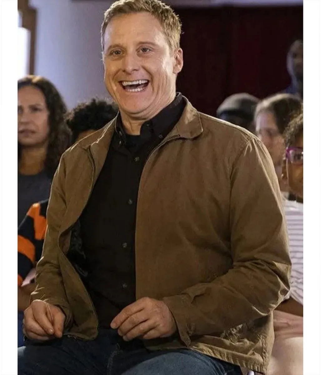 Resident Alien Season 3 Alan Tudyk Brown Jacket