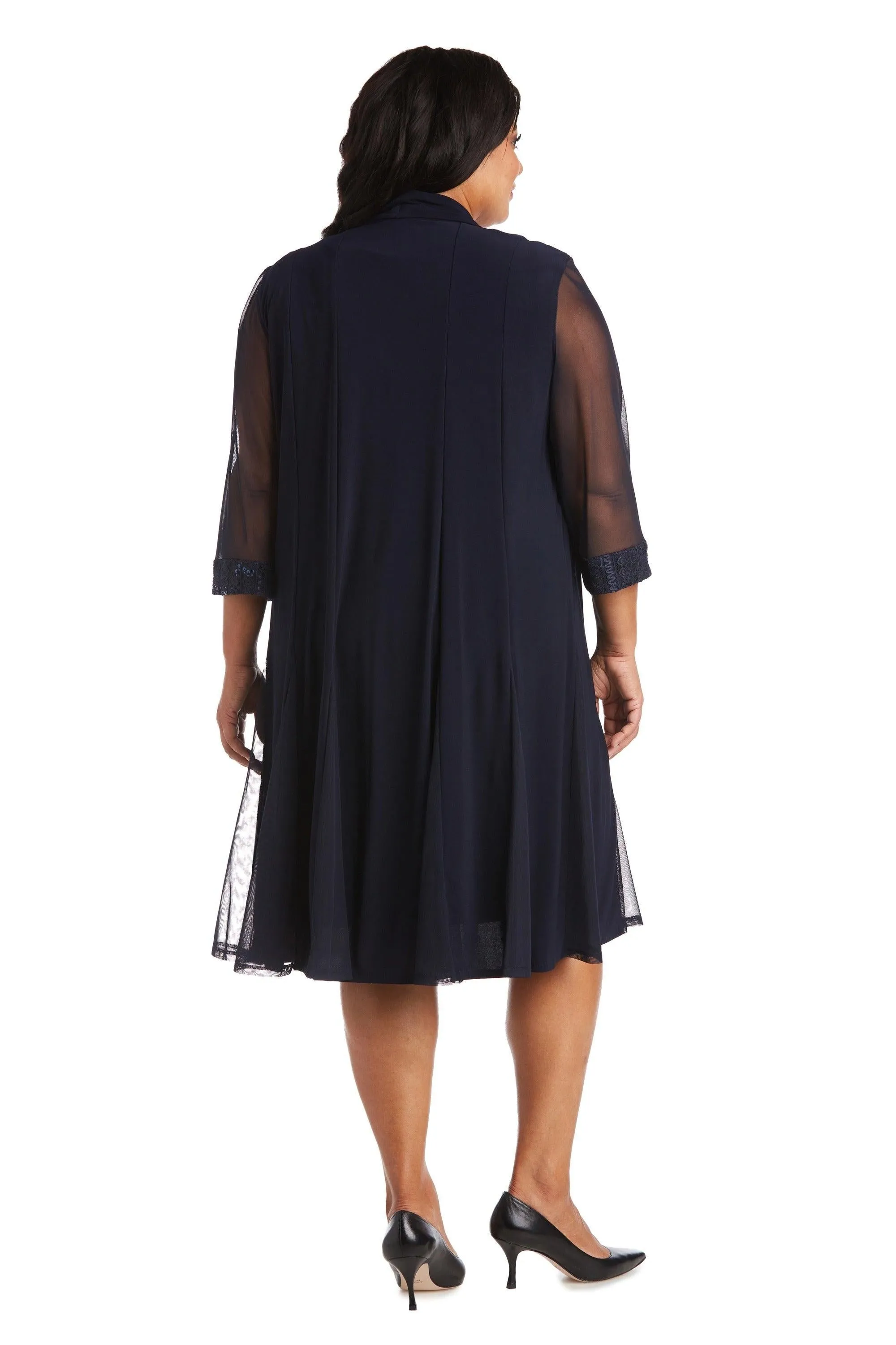 R&M Richards 3221W Plus Size Short Jacket Dress