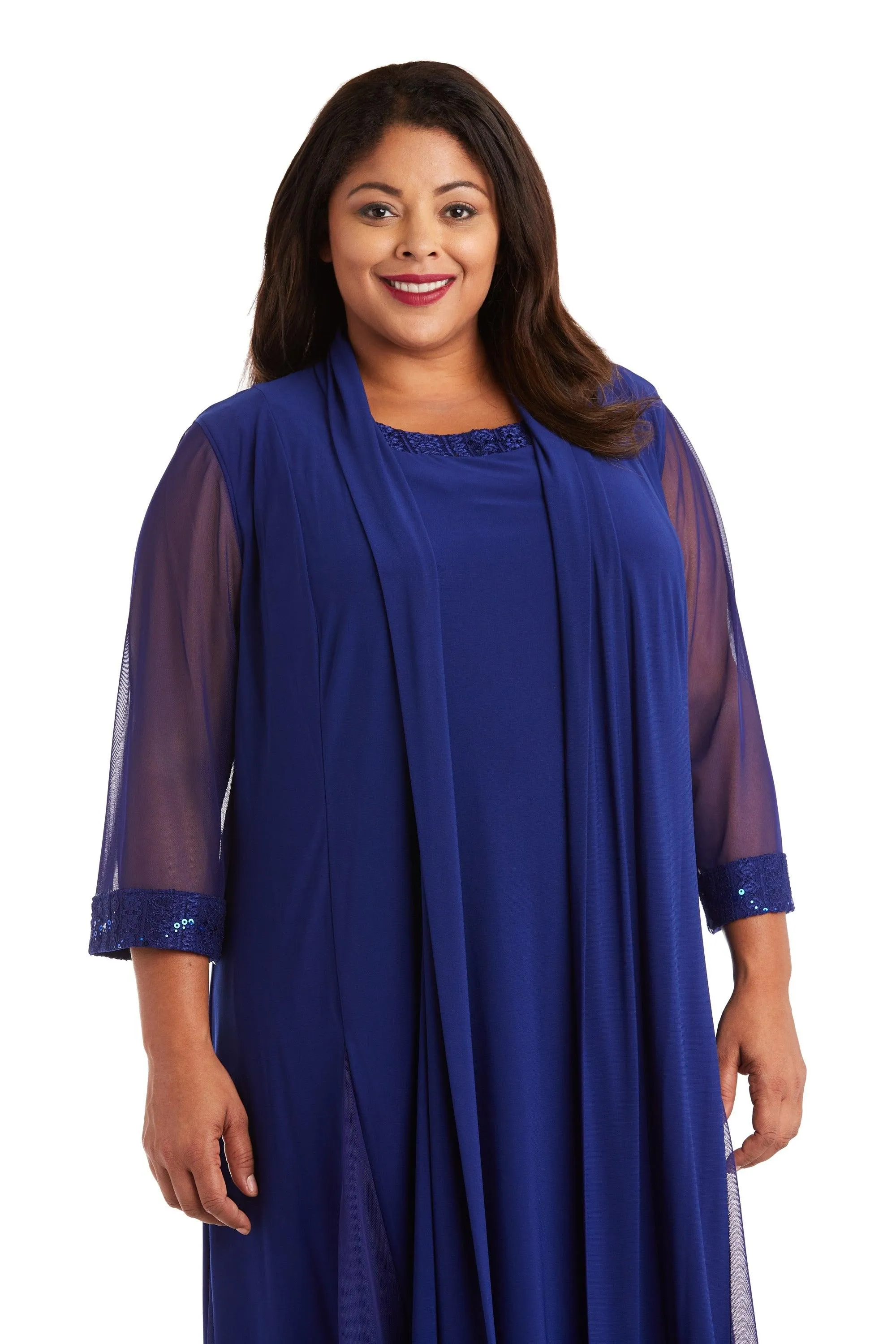 R&M Richards 3221W Plus Size Short Jacket Dress