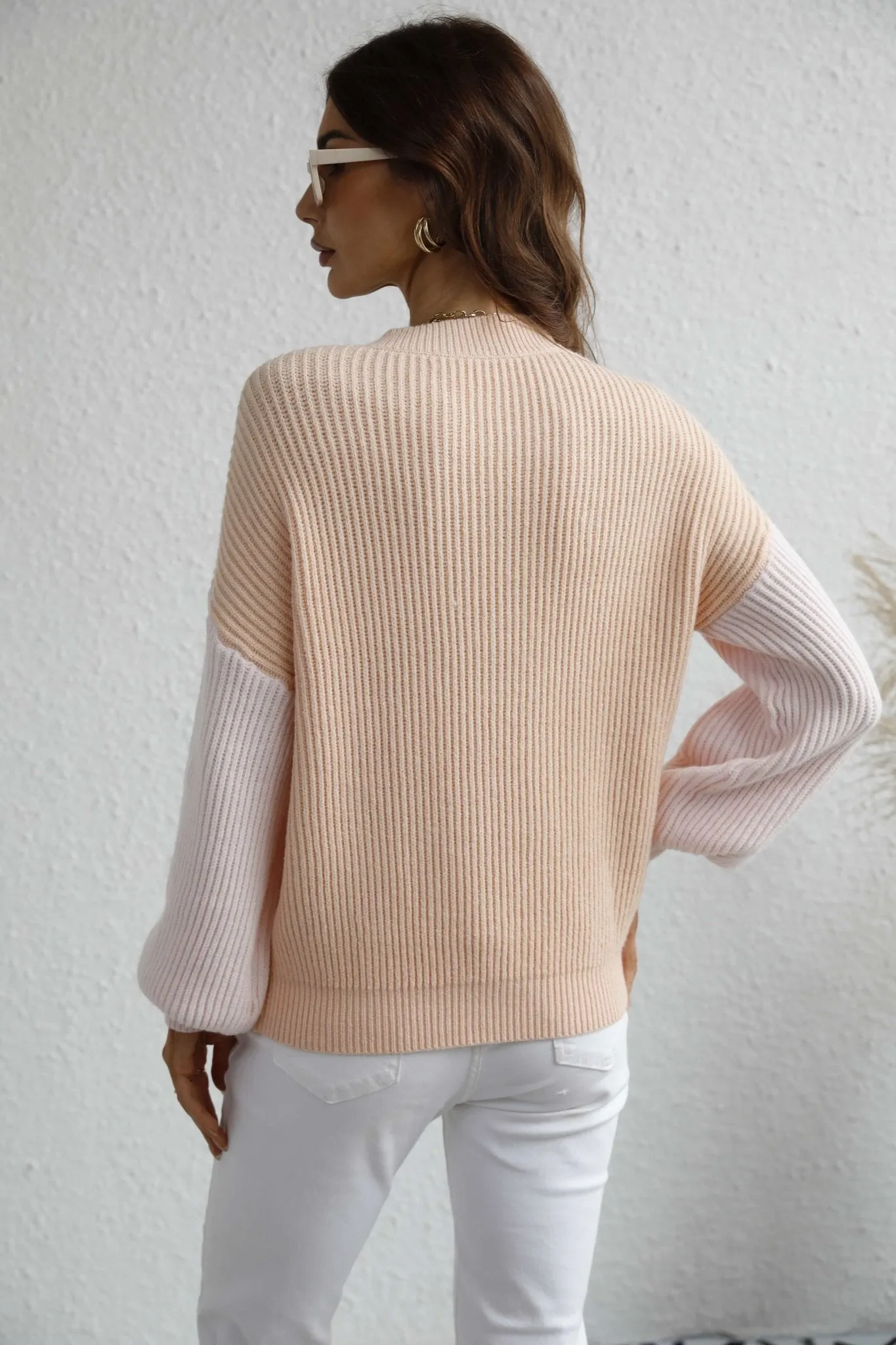 Rowan Two-Tone Dropped Shoulder Sweater