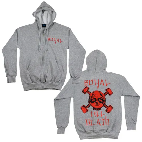 Royal Zip Hood Sweatshirt TIL DEATH GRAY