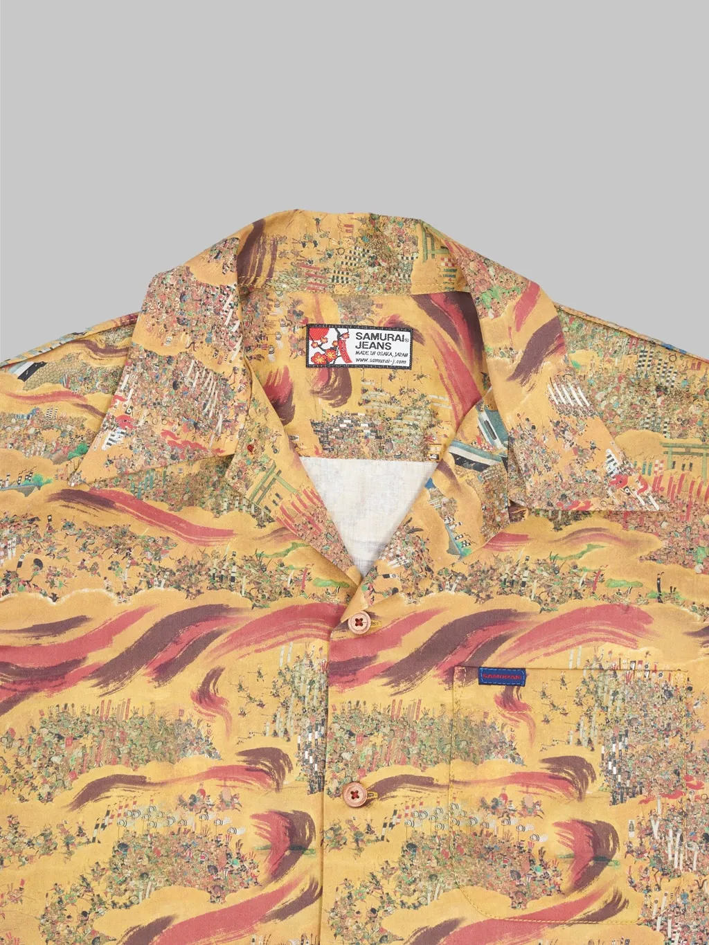 Samurai Jeans SSA24-NJ Siege Of Osaka Hawaiian Shirt