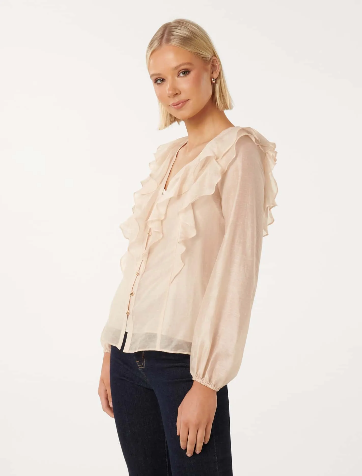 Sandy Ruffle Blouse