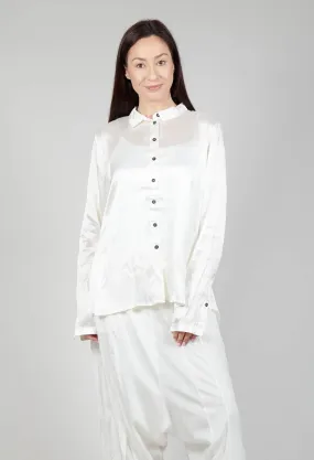 Satin Blouse in Starwhite