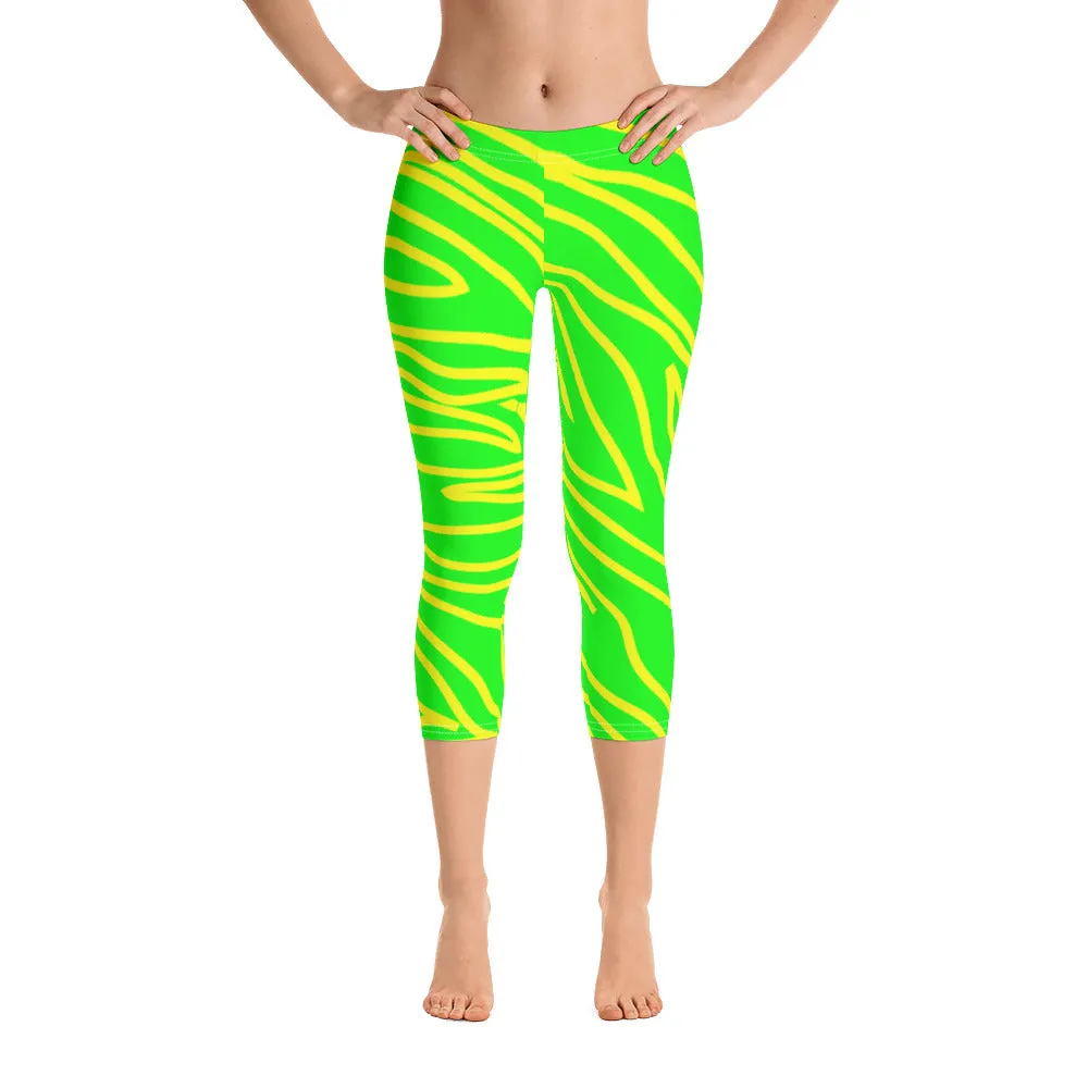 Savannahwood Lemon/Lime Capri Leggings